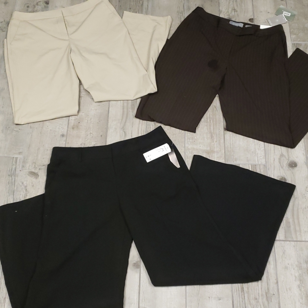 Lot of 3 BNWT ladies dress pants (3 pairs) size 12